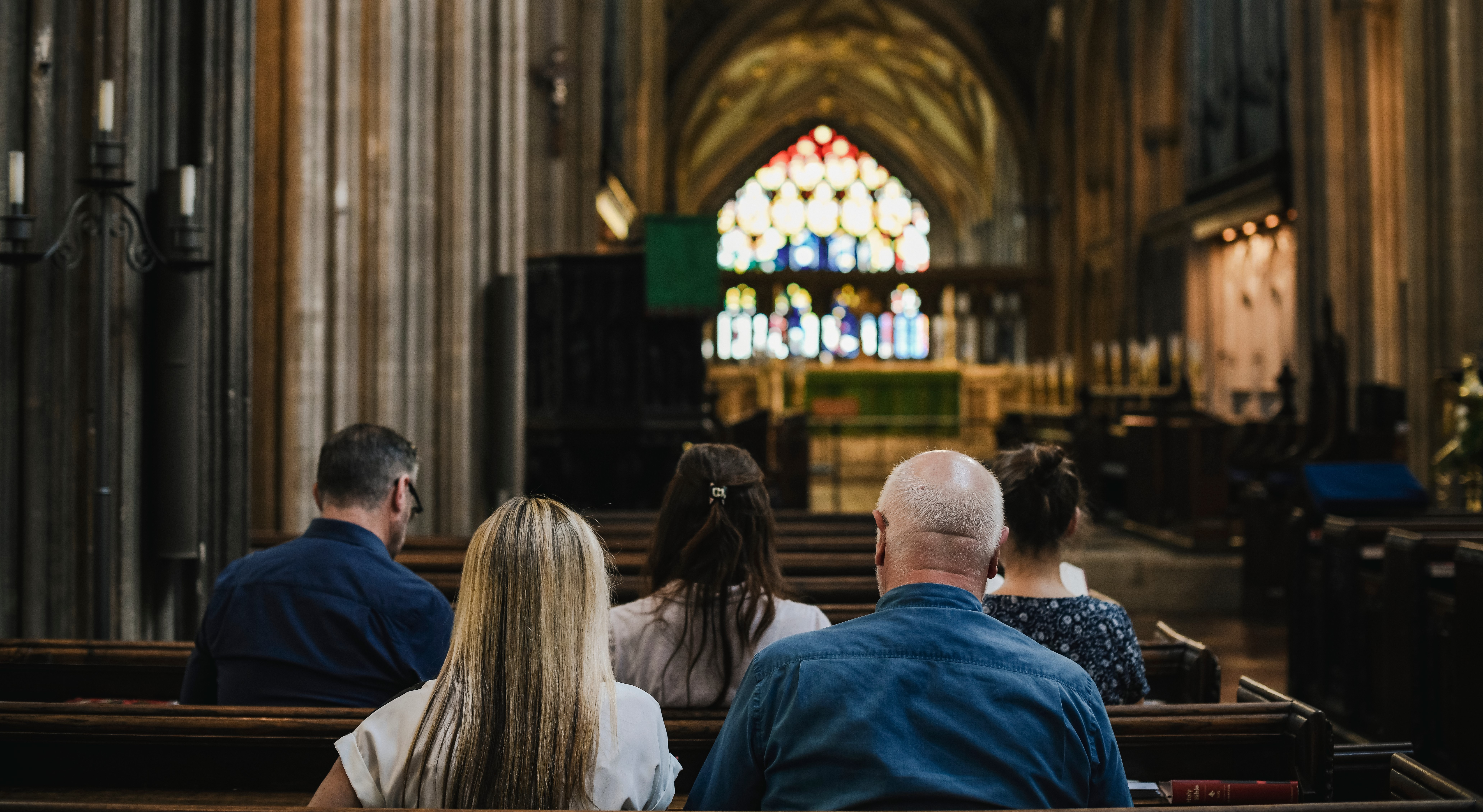 Congregation in church